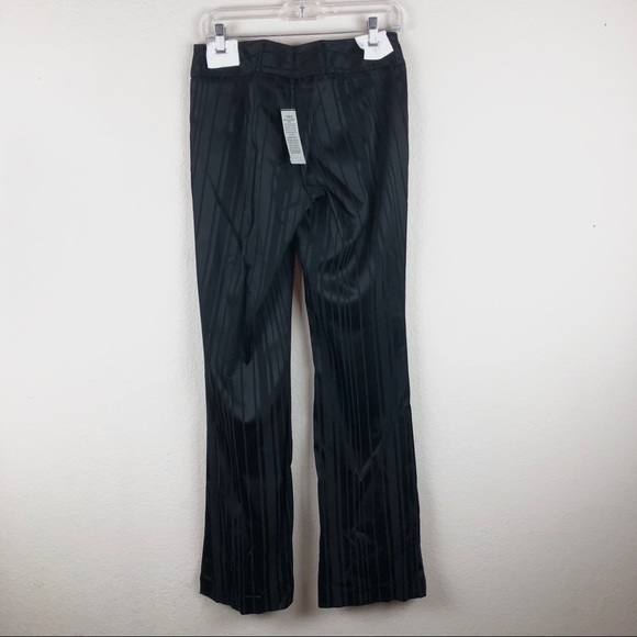 Cache Pants NWT Stripped Silk Black - Picture 3 of 5
